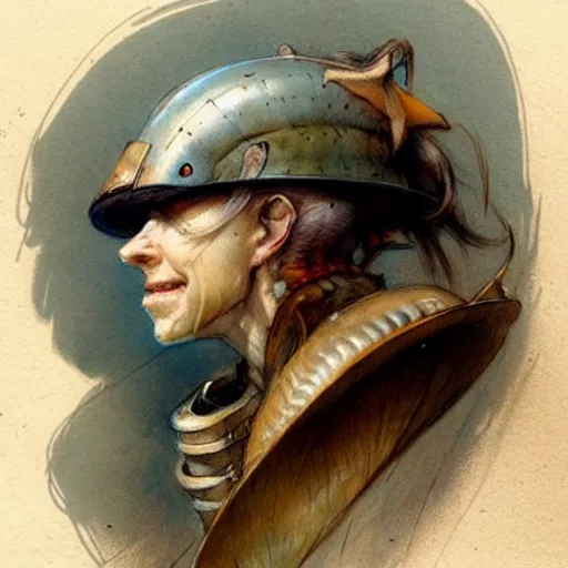 Image similar to ( ( ( ( ( snake helmet. muted colors. ) ) ) ) ) by jean - baptiste monge!!!!!!!!!!!!!!!!!!!!!!!!!!!