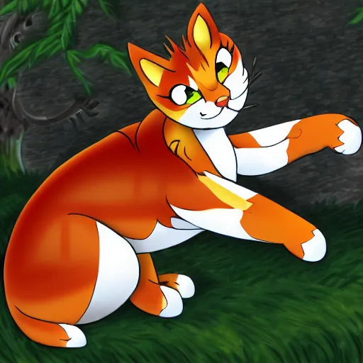 Prompt: firerstar from warrior cats