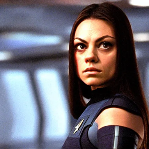 Image similar to A still of Mila Kunis as T'Pol in Star Trek: Enterprise (2001)