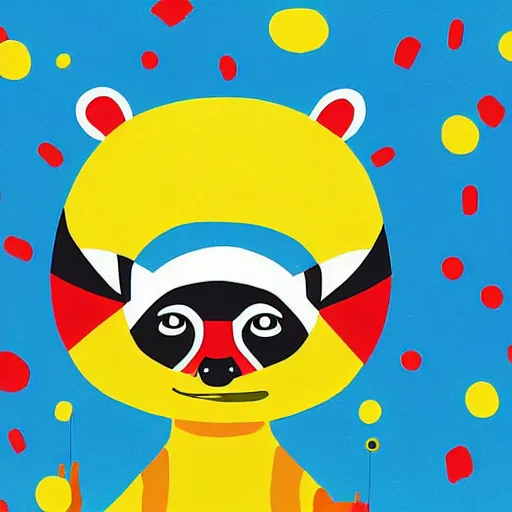 Image similar to mind game raccoon by MASAAKI YUASA