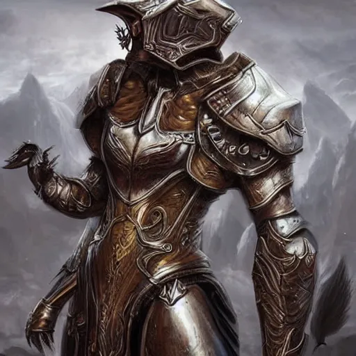 Prompt: fantasy art hyper realistic ai created interesting bizarre armor fantastic art award winning best ultra detailed magnificent