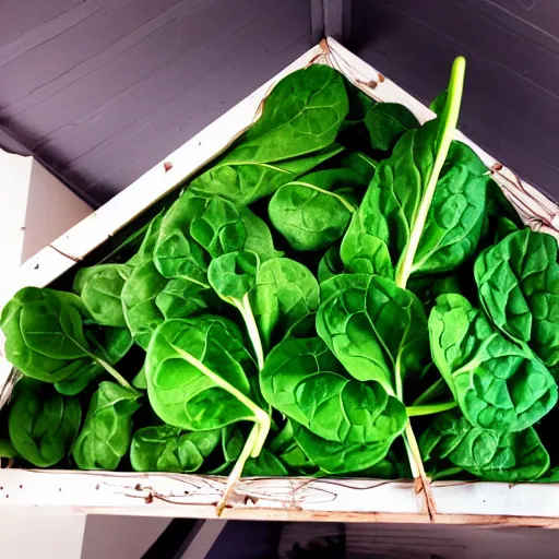 Image similar to spinach growth inside a attic