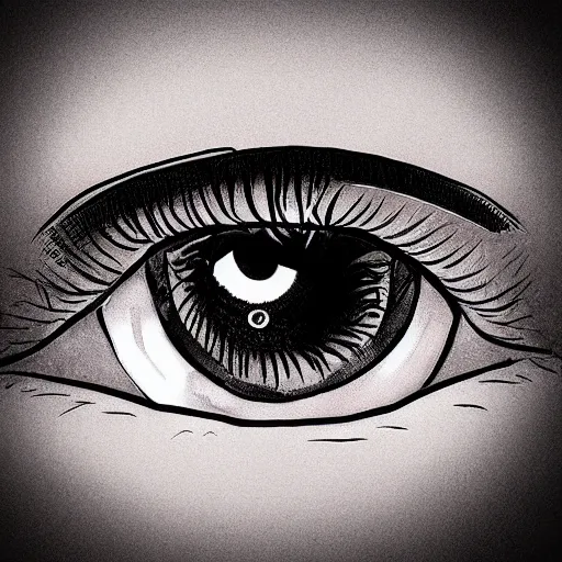 Image similar to anime eye, detailed