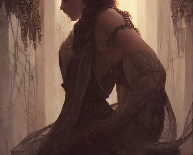 Prompt: photography of deborah turbeville, deep focus, d & d, fantasy, intricate, elegant, highly detailed, digital painting, artstation, concept art, matte, sharp focus, illustration, hearthstone, art by artgerm and greg rutkowski and alphonse mucha