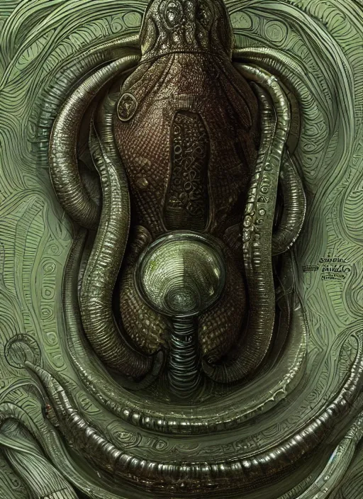 Image similar to far away, full body shot of elon musk as slimy anthropomorphic mollusk character, drool, intricate, elegant, highly detailed, digital painting, artstation, concept art, wallpaper, smooth, sharp focus, illustration, art by h. r. giger and artgerm and greg rutkowski and alphonse mucha