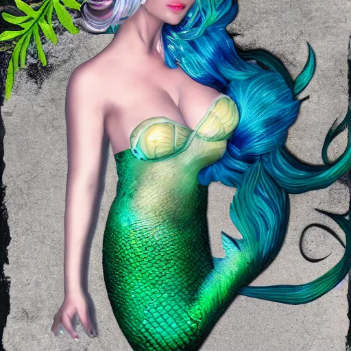 Prompt: photo of a mermaid realistic photo,