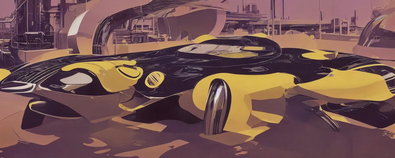 Prompt: industrial design, nudibranch engine, art by syd mead