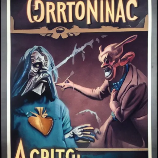 Image similar to corporate anti - magic propaganda poster