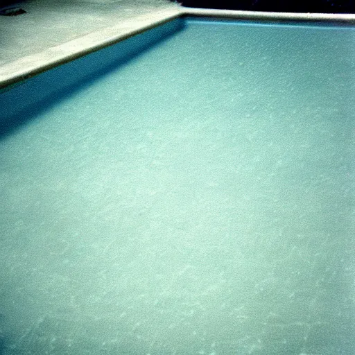 Prompt: Beautiful soft Photograph taken with a phone-camera from 2000, of an infinite infinite infinite liminal empty pool