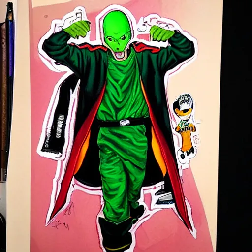 Prompt: eminem as piccolo