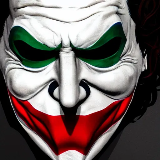 Image similar to anonymous mask inspired by joker, digital art, photorealistoc, art by greg rutkowski, hyperdetailed, western comic style, comic, comic style, sharp lineart, professional lighting, deviantart, artstation, trevor henderson, rossdtaws, cinematic, dramatic