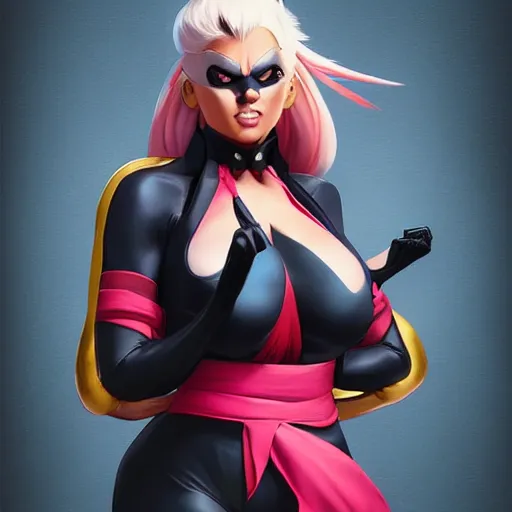 Image similar to black cat as a street fighter character, cg animation, capcom, realistic, character select portrait, by artgerm, greg rutkowski, alphonse mucha, 3 d