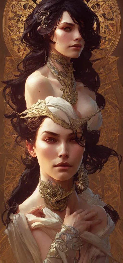 Prompt: d & d, fantasy, intricate, elegant, highly detailed, digital painting, artstation, concept art, matte, sharp focus, illustration, art by artgerm and greg rutkowski and alphonse mucha