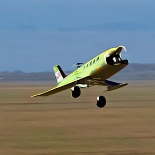 Image similar to capybara flying a plane