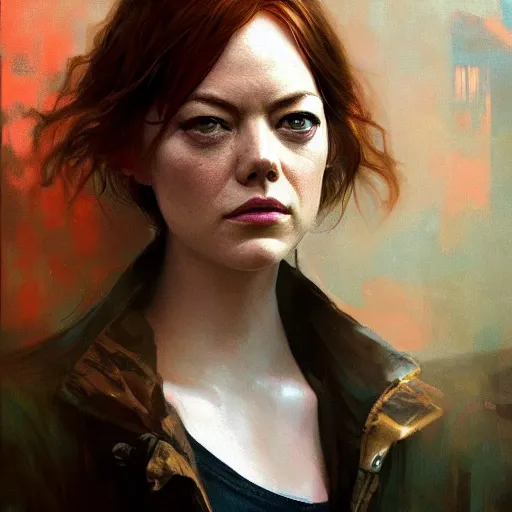 Prompt: emma stone, hyperrealistic portrait, bladerunner street the art of elysium by jeremy mann and alphonse mucha, fantasy art, photo realistic, dynamic lighting, artstation, poster, volumetric lighting, very detailed faces, 4 k, award winning