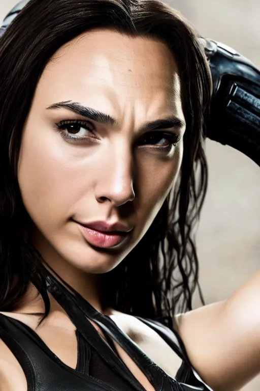 Image similar to Gal Gadot as Tifa Lockhart, artstationHQ, artstationHD, trending on artstation, photography, 50mm