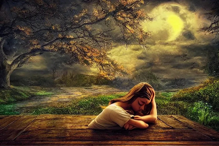 Image similar to quenn sleep, fantasy, pen painting, ultra realistic!!!, hdr, clear weather, golden hour, sharp focus