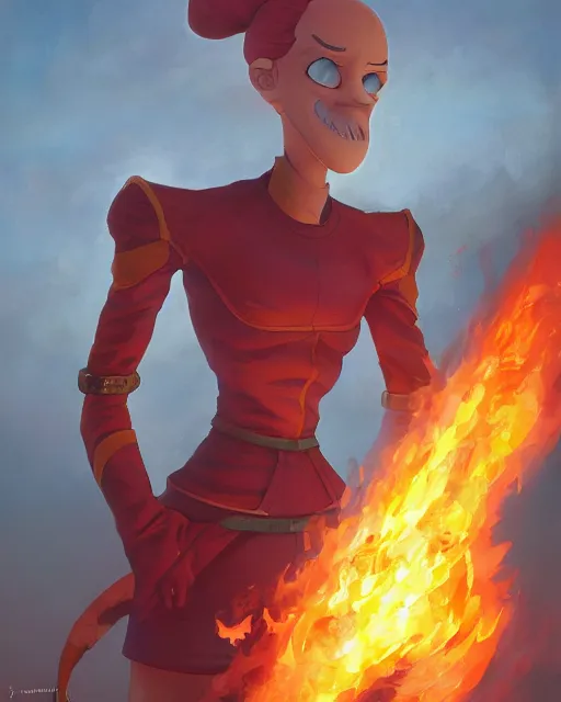 Prompt: [ squidward ] wearing fire nation clothing and practicing firebending outside at susnset, oil painting, highly detailed, intricate, hd, sharp focus, photorealistic, by moebius and greg rutkowski, trending on artstation, trending on cgsociety, realistic shading and lighting