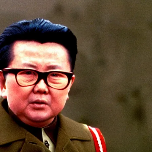 Image similar to filmstill of Kim Jong-il in the role of Doctor Zhivago by David Lean, 1965, cinemascope, 35mm film