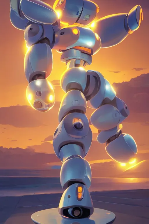 Image similar to metabots medabots medarotto medarot robot minimalist comics, behance hd by jesper ejsing, by rhads, makoto shinkai and lois van baarle, ilya kuvshinov, rossdraws global illumination ray tracing hdr radiating a glowing aura