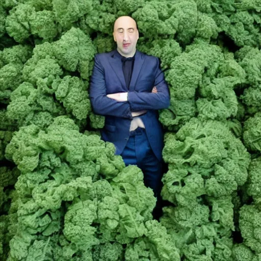 Image similar to tony hale as a pile of kale