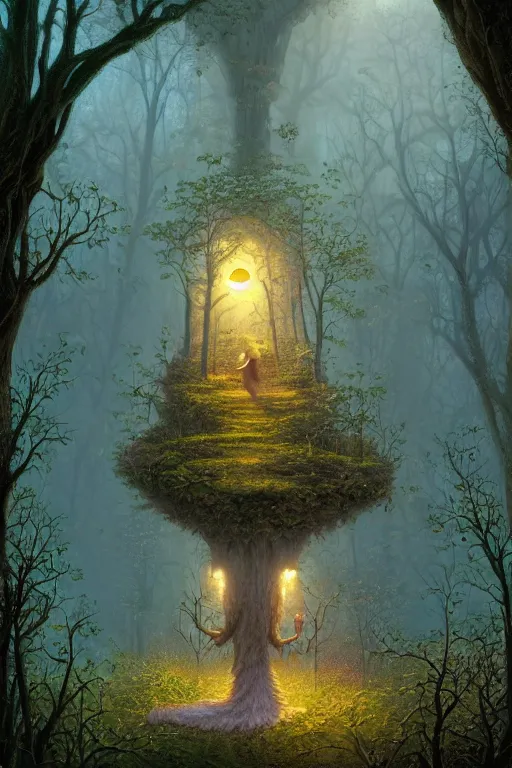 Image similar to faeries lady digital art painting fantasy by hubert robert and lee madgwick and roger dean and jacek yerka, dan mumford and alex grey style, soft lighting, 4 k hd wallpaper illustration character design concept joy atmospheric lighting