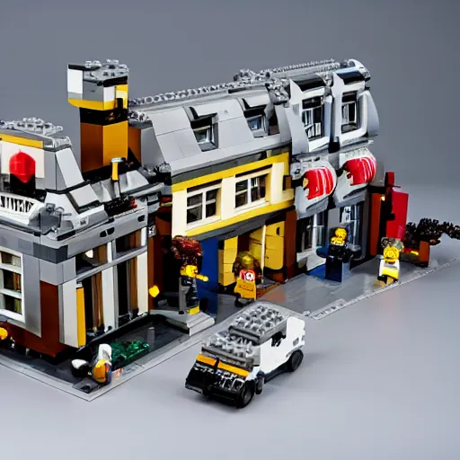 Prompt: a lego version of jonestow