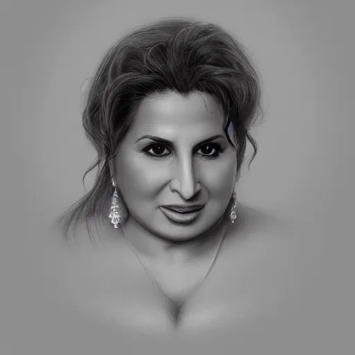 Prompt: amazing lifelike award winning pencil illustration of Kathy najimy trending on art station artgerm Greg rutkowski cinematic