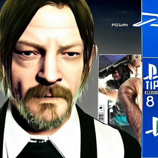 Image similar to Norman Reedus and the Funky Fetus reveal trailer Playstation 5 8K HDR