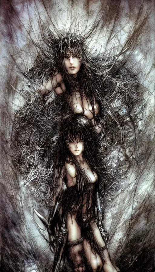 Prompt: rage, by luis royo,