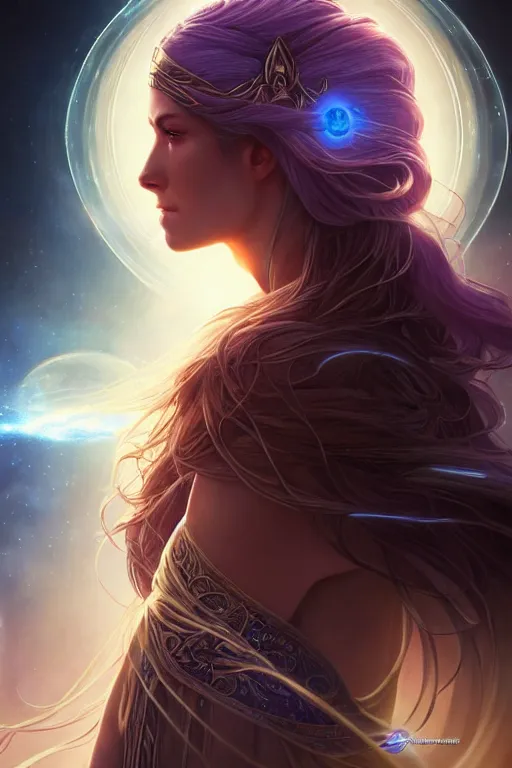 Image similar to beautiful cinematic fantasy poster, goddess of light and love, beautiful glowing galaxy eyes, hybrid from The Elden Ring and art direction by Darius Zawadzki ;by artgerm; wayne reynolds art station; cinematic quality character render; low angle; ultra high quality model; production quality cinema model;