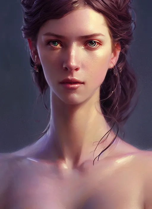 Prompt: highly detailed portrait of a beautiful sensual female wearing a knight armor, stephen bliss, 8 k, unreal engine, fantasy art by greg rutkowski, loish, rhads, ferdinand knab, makoto shinkai and lois van baarle, ilya kuvshinov, rossdraws, tom bagshaw, global illumination, radiant light, detailed and intricate environment