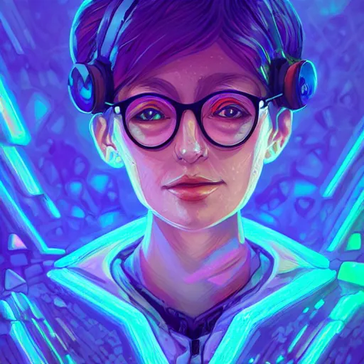 Image similar to skill magic geek inside matrix deepdream radiating a glowing aura stuff loot legends stylized digital illustration video game icon artstation lois van baarle, ilya kuvshinov, rossdraws,