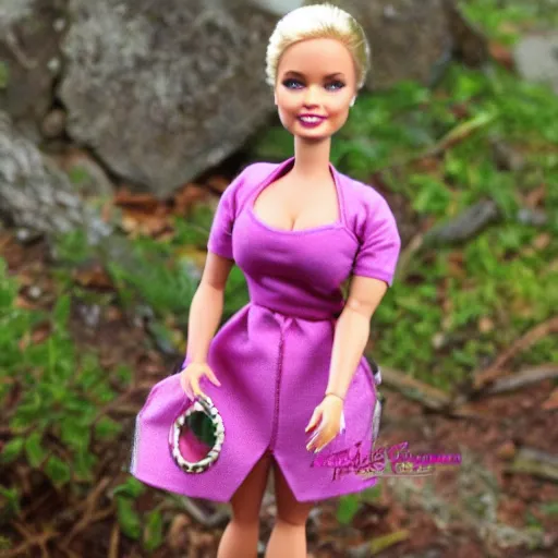 Image similar to fat middle aged barbie doll