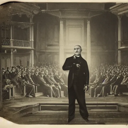 Prompt: a photograph of agent 4 7 at ford's theatre on april 1 4 th 1 8 6 5, 4 k