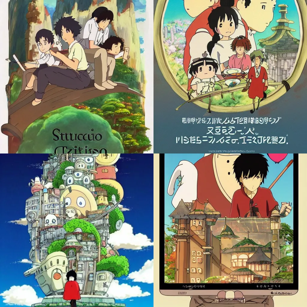 Prompt: a delicious beautiful dish of food, studio ghibli, miyazaki, anime