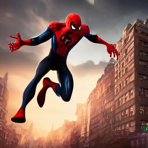 Prompt: Spider-Man fighting with Venom, Pixar Studio, detailed, high quality, high rendering, artstation,