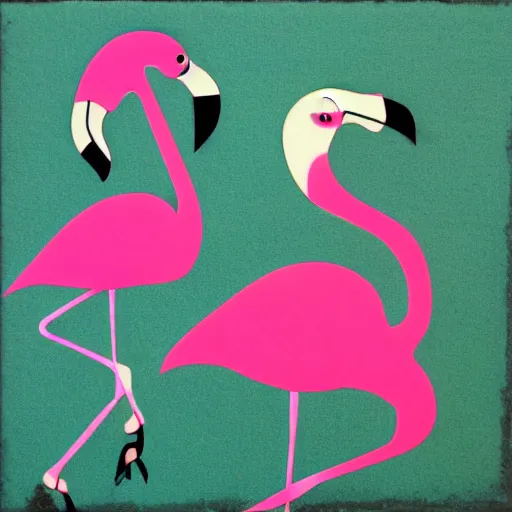 Image similar to flamingo bauhaus