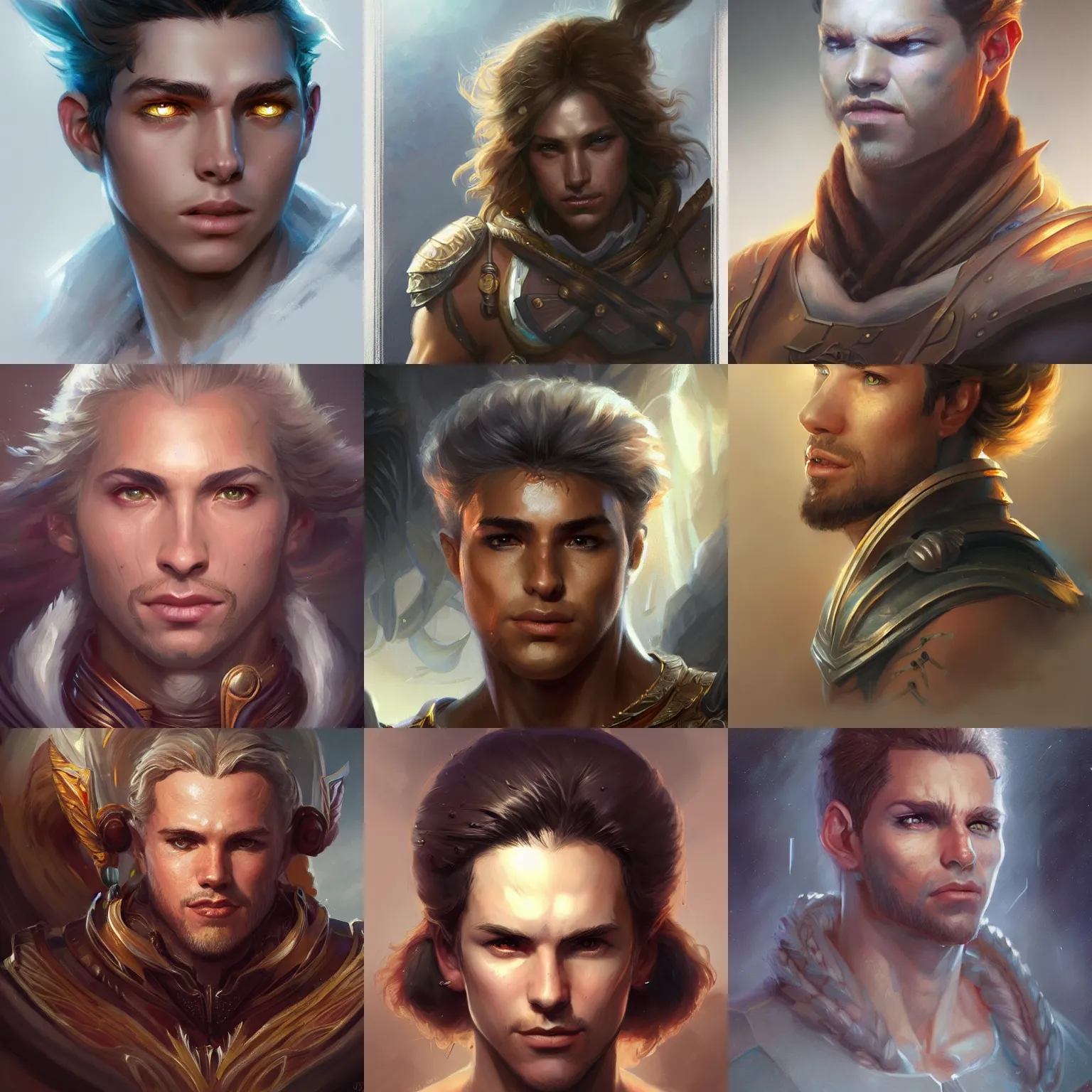 Prompt: apollo, d & d, fantasy, portrait, highly detailed, headshot, digital painting, trending on artstation, concept art, sharp focus, illustration, art by artgerm and greg rutkowski and magali villeneuve