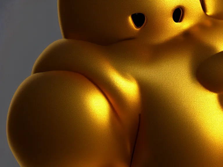 Image similar to sad golden smiley, trending on artstation, octane render, insanely detailed, 8 k, hd