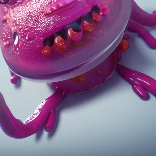 Prompt: jelly monster, ultra realistic, intricate details, highly detailed, photorealistic, octane render, 8 k, unreal engine.