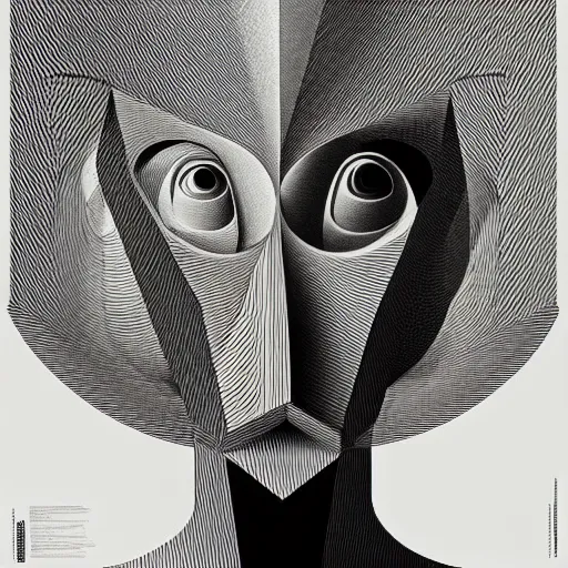 Image similar to white conceptual figurative post - morden monumental abstract portrait made by escher and piranesi, highly conceptual figurative art, intricate detailed illustration, illustration sharp geometrical detail, vector sharp graphic, controversial poster art, polish poster art