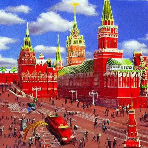 Image similar to fantasy_artwork_hyper_detailed_very_very_very_very_very_very_very_very_very_very_very_very_very_very_very_very_very beautiful painting of Dragon on the Red square, Moscow, matte painting