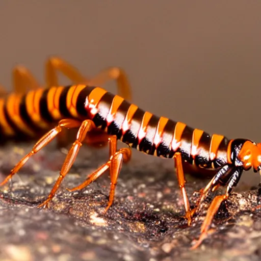 Image similar to gollum - faced centipede