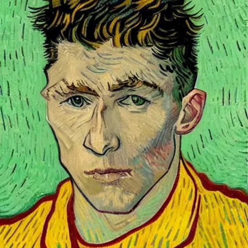 Image similar to robert lewandowski by van gogh