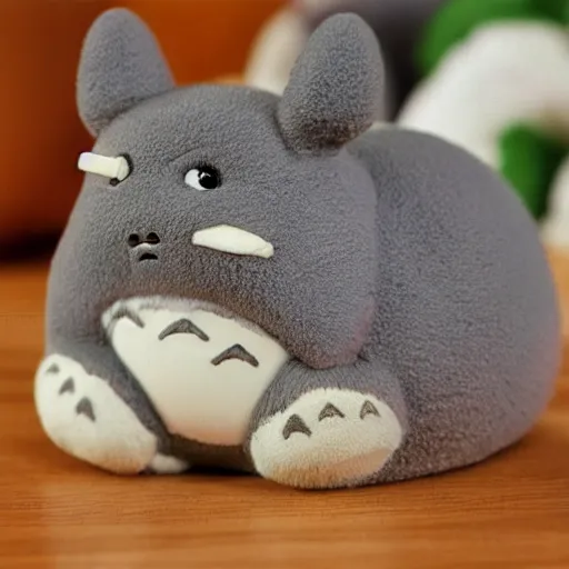 Image similar to totoro as a calico critters