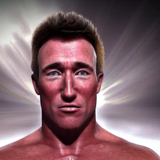 Image similar to billy herrington priest, 4 k, real life photo, photorealistic, high details