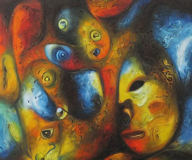 Prompt: a sense of love and beloning, surrealist art, oil on canvas, masterpiece