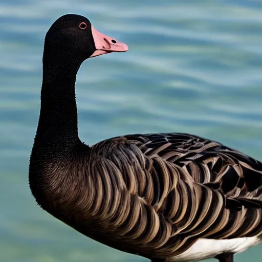 Prompt: a goose with ray bans