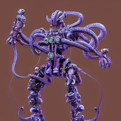 Prompt: a mech version of medusa, with four arms very symmetrical, highly detailed, by vitaly bulgarov, by joss nizzi, by ben procter, by steve jung, concept art, sil, quintessa, transformers, concept art world, pinterest, artstation, keyshot, unreal engine